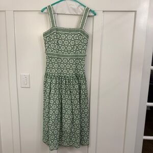 Shoshanna Dress Size 4 Midi Zippered back, Adjustable Straps